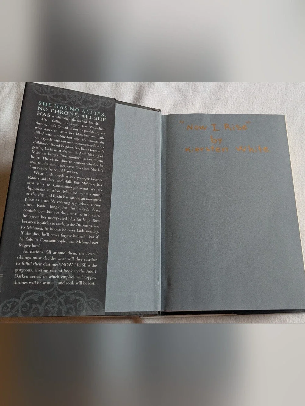 Now I Rise by Kiersten White - Demand the Crown (Hardcover) - Black & Teal Cover
